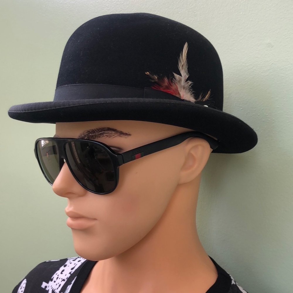 Bailey Men's Black Fur Felt Hat Sz 7
